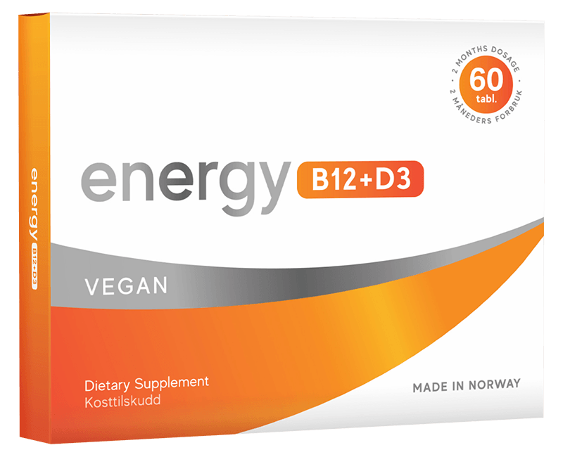 Gehoorzaamheid ochtendgloren Afhankelijkheid energy B12 + D3 | Probeer 30 dagen | Vegan energie